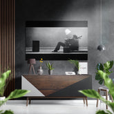 Music Wind Brushed Aluminium Dibond Wall Art.
